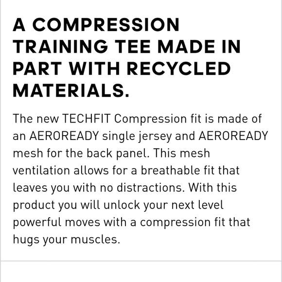 NWT Adidas Techfit Compression Training Long Sleeve Tee sz.2XL - Picture 3 of 7